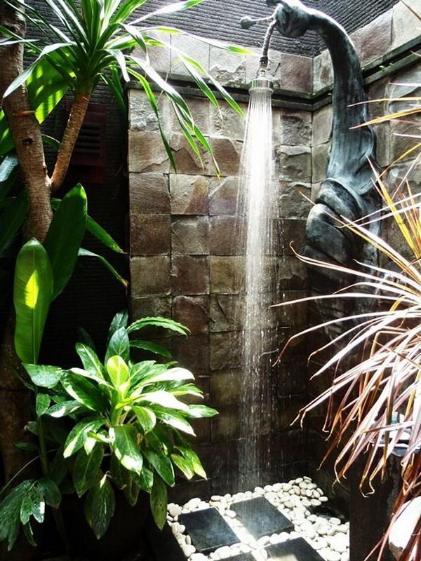 5 duchas al aire libre