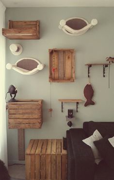 Ideas DIY para crear espacios para gatos (2)