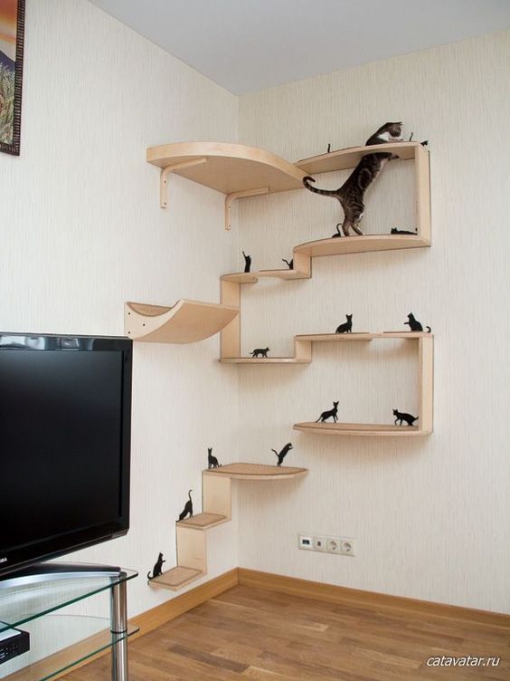 Ideas DIY para crear espacios para gatos (6)