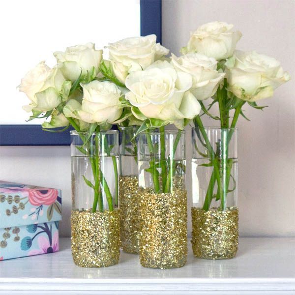 Decoración con jarrones de cristal (6)