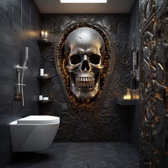Decoración con calaveras