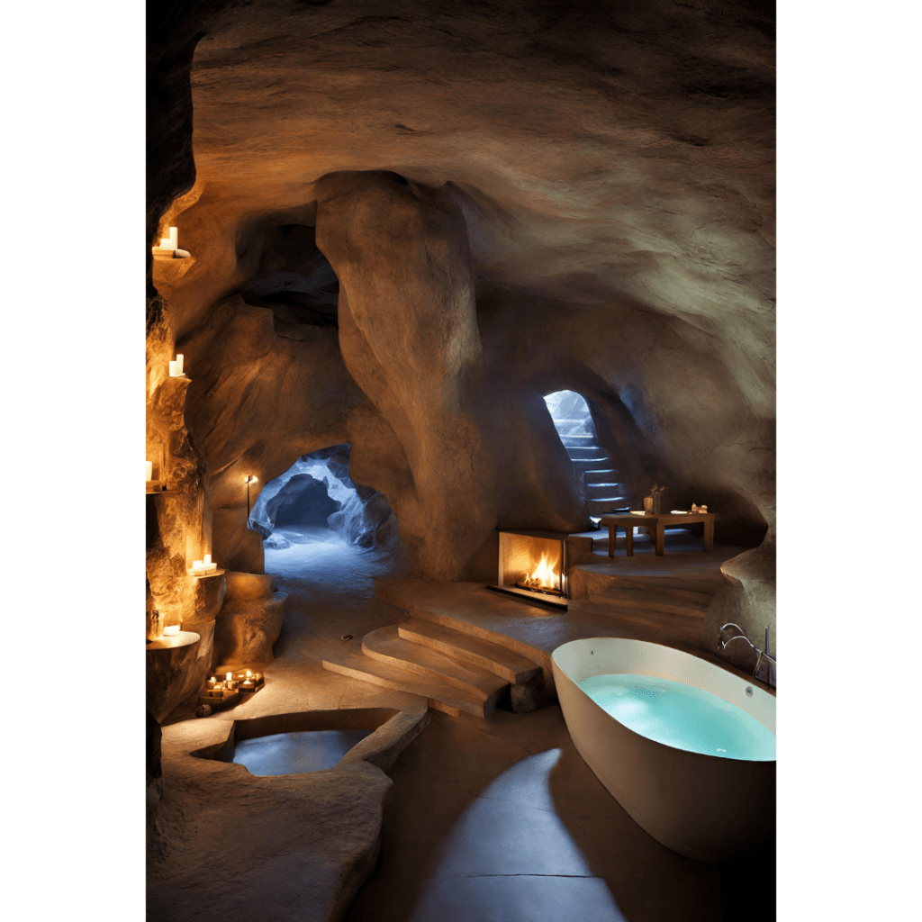 Baños Espectaculares en Medio de Rocas